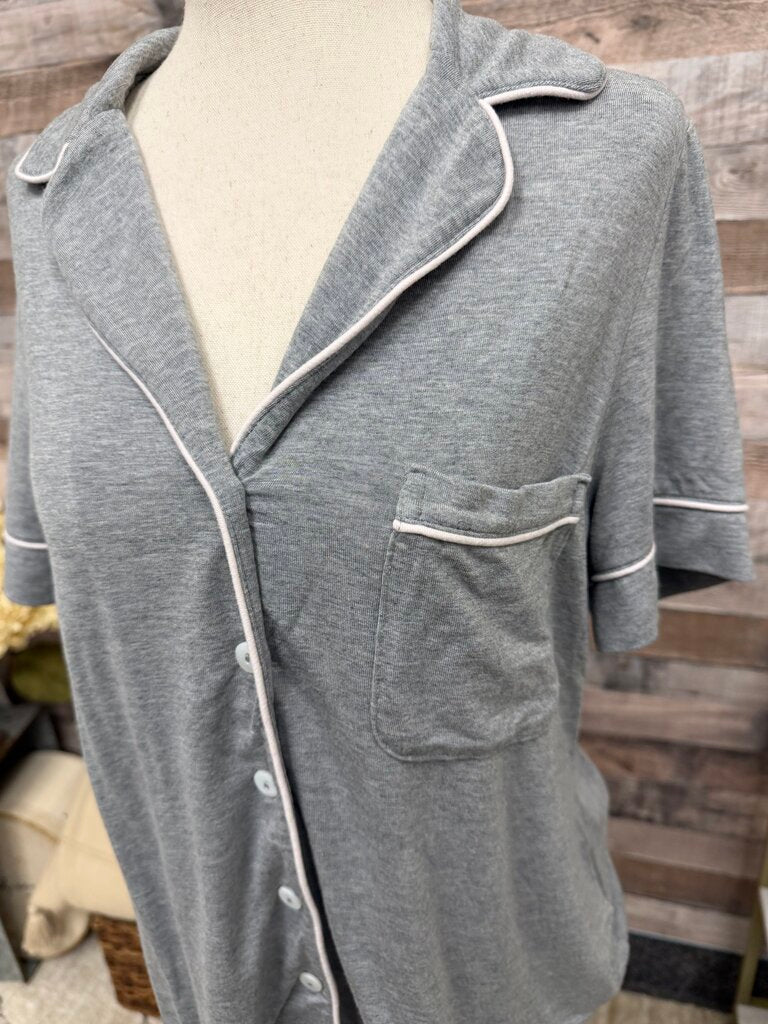Cupcakes & Cashmere Grey Short-Sleeve Top & Matching Shorts Pajama Set Cupcakes & Cashmere Grey M women UNCATEGORIZED