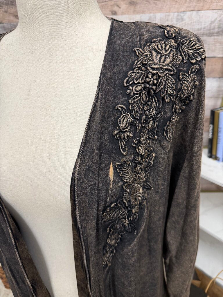 Brown Cardigan With Lace Back Detail N/A Brown N/A women CARDIGANS