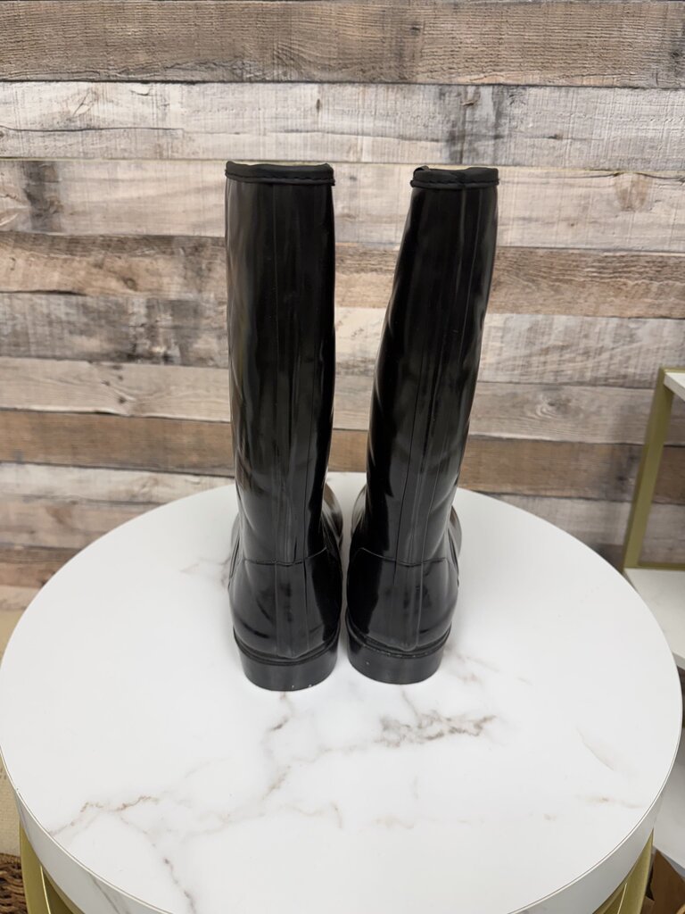 Sporto Waterproof Black Rubber Rain Boots 9 Sporto Black 9 women BOOTS