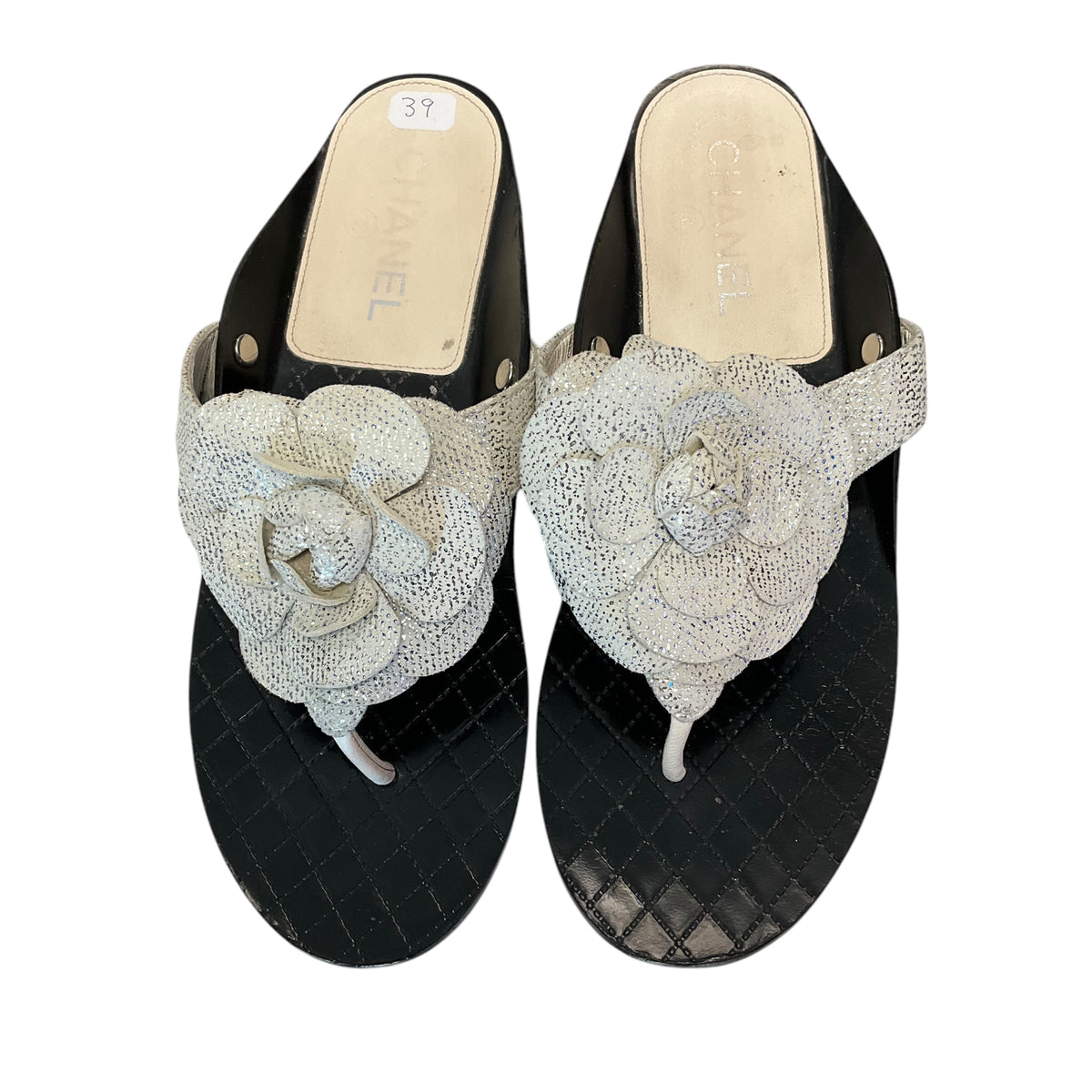Authentic CHANEL Sandals. Size 39 (European Size)